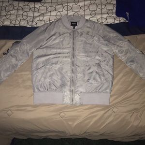Grey Bomber Jacket